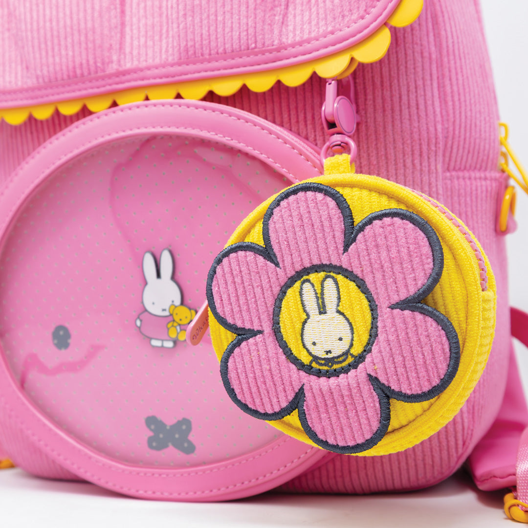 Miffy Flower Corduroy Coin Bag Charm image 3