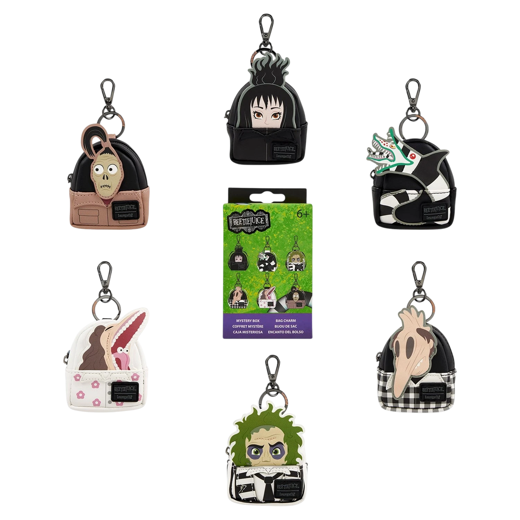 Beetlejuice Exclusive Cosplay Mystery Mini Backpack Keychain Charm image 0
