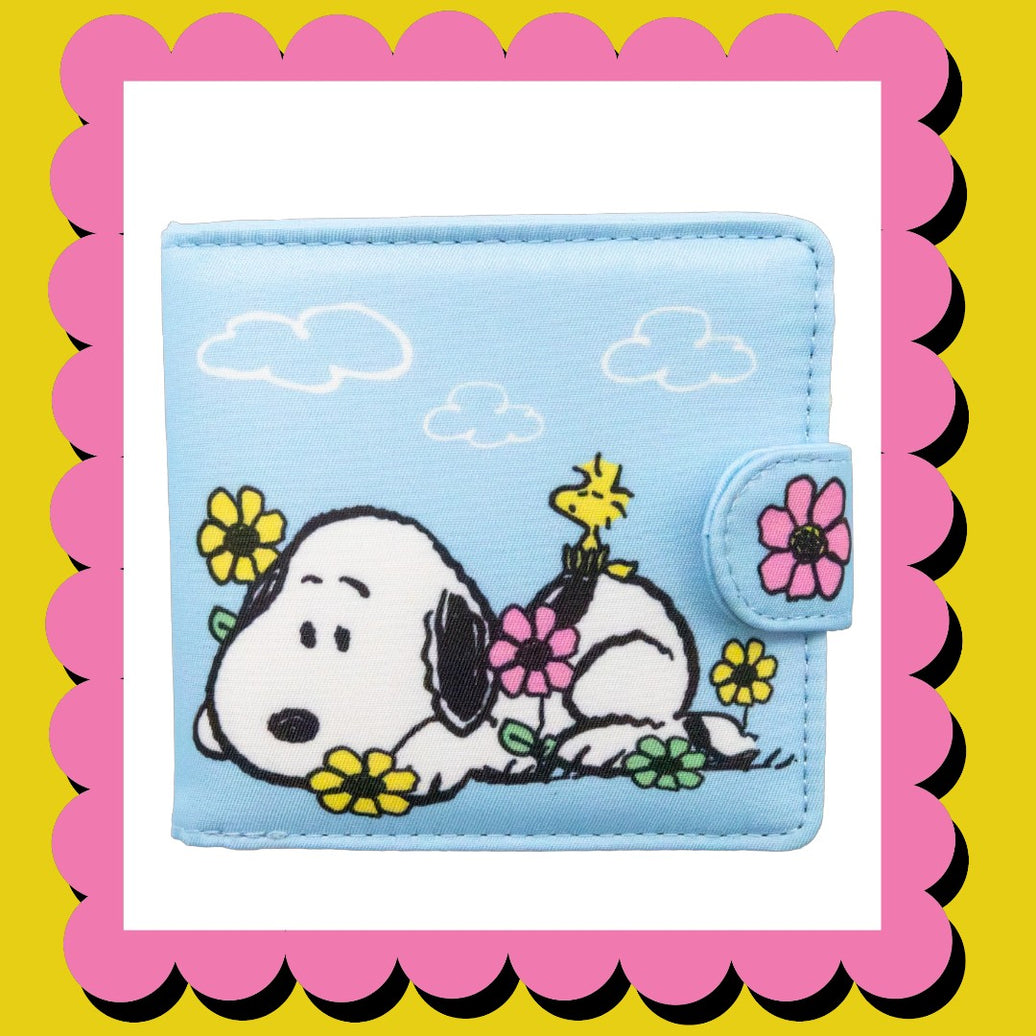 Peanuts Sherbet Spring Padded Nylon Bi-Fold Wallet image 0