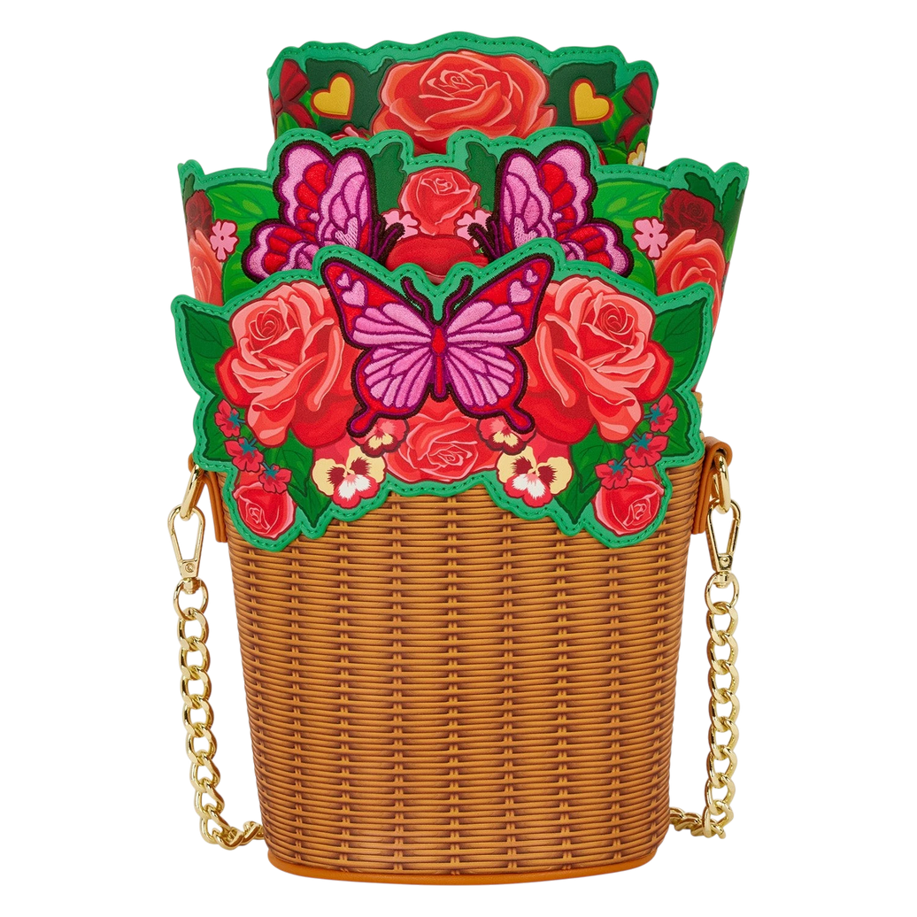Loungefly Flower Basket Figural Crossbody image 0