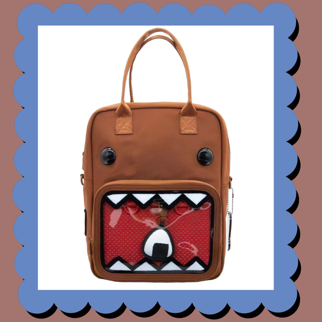 Domo Convertible ITA Square Backpack with Bag Charm