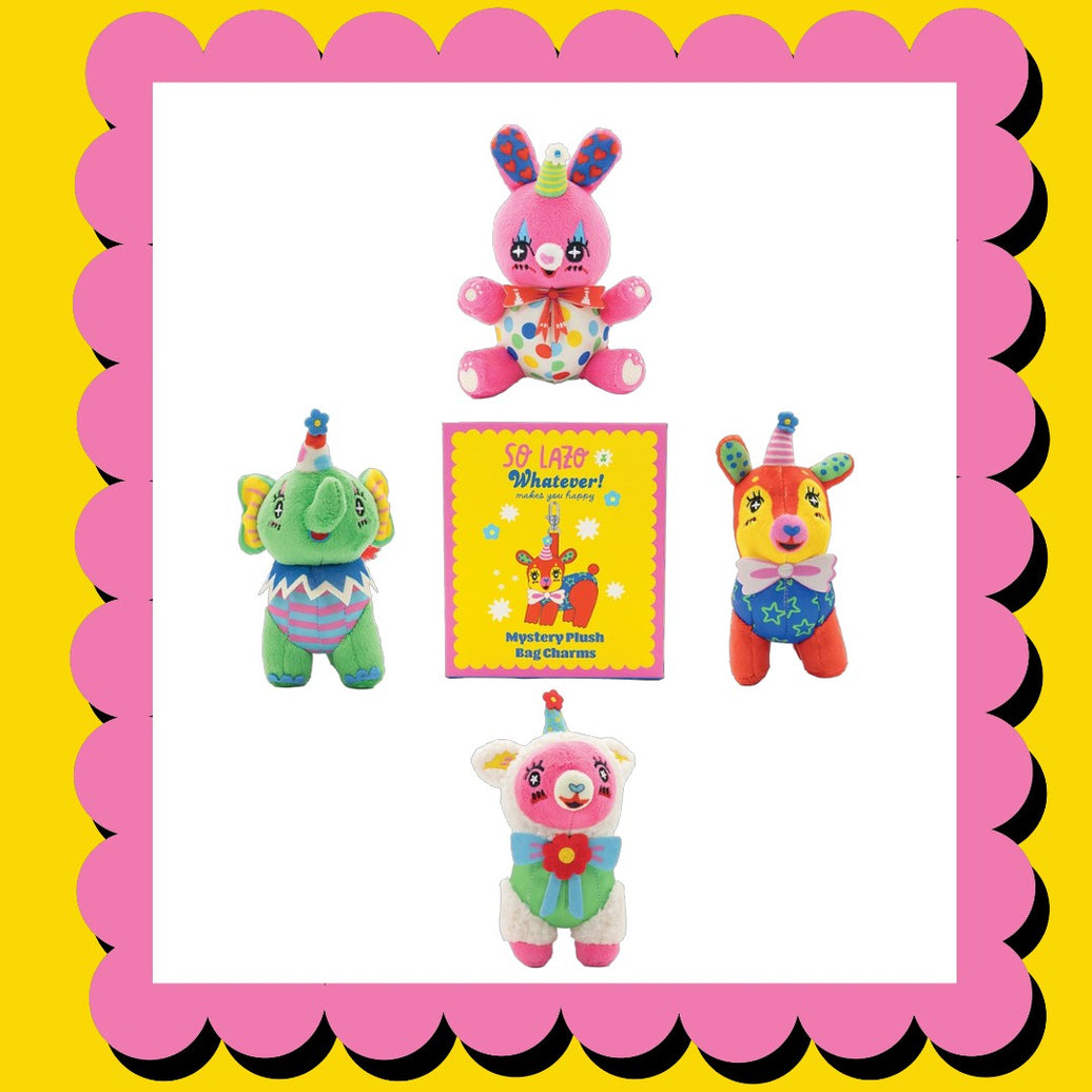 So Lazo Mystery Box Party Animals Plush Bag Charms image 0