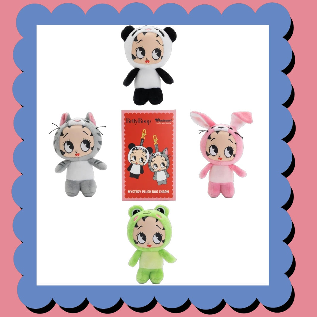 Betty Boop Mystery Box Silicone Face Plush Bag Charms
