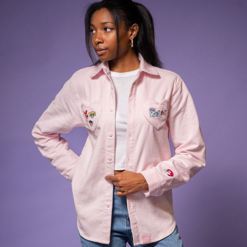 The Powerpuff Girls Corduroy Button Up Shirt