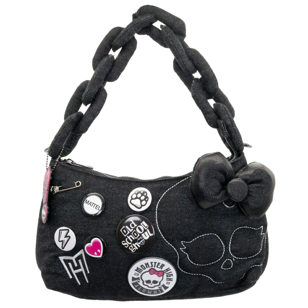 Whatever! Makes You Happy X Monster High Alumni Padded Denim Baguette Crossbody Bag