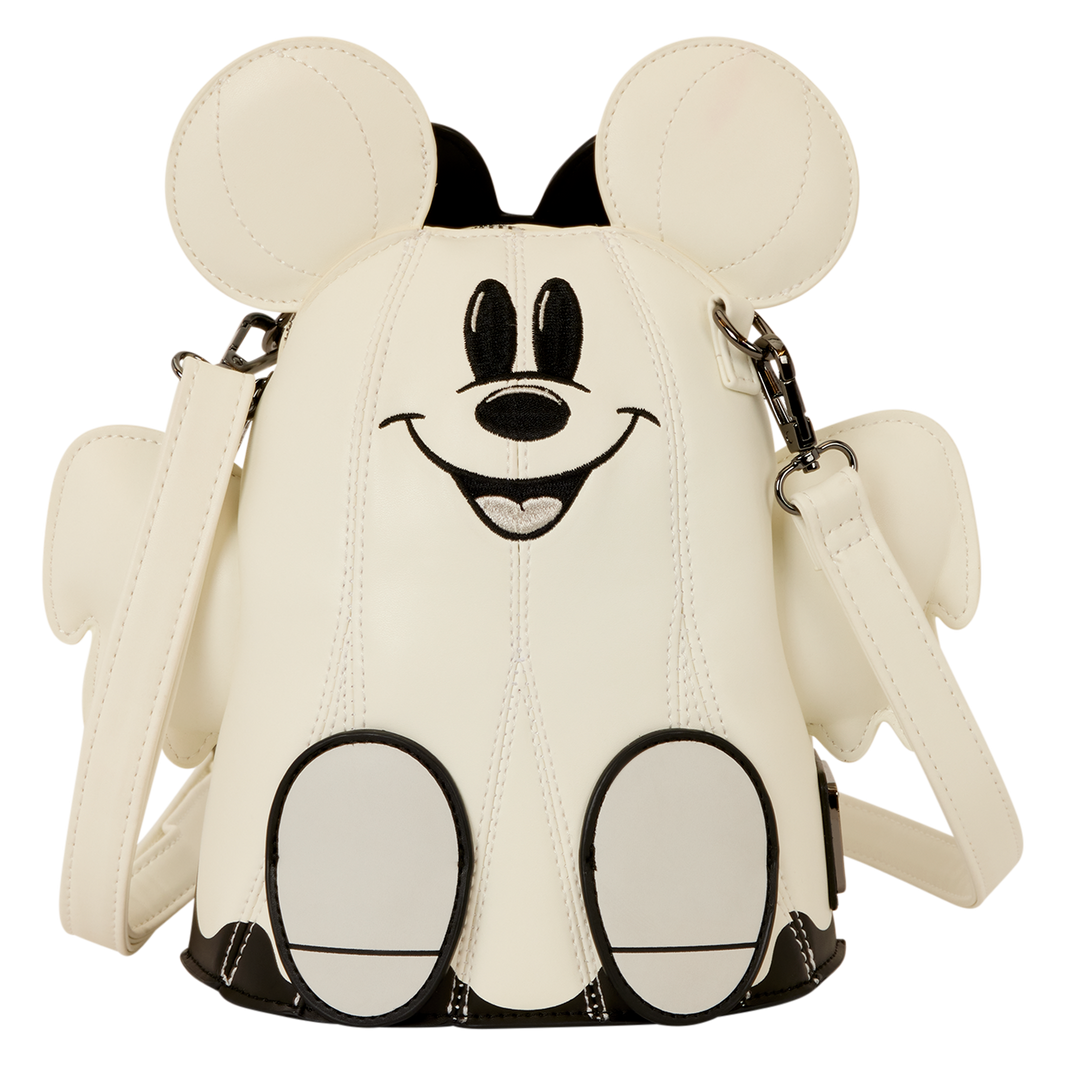 Mickey & Minnie Mouse Ghost Glow Figural Crossbody Bag