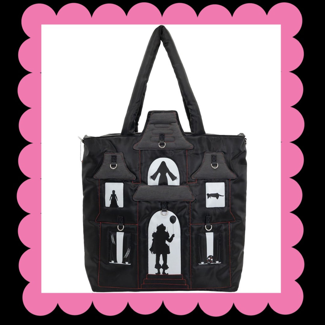 WB Horror House Oversized Padded Tote Bag