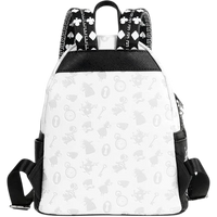 Cards & Comics Connection Alice in Wonderland sketch mini-backpack with debossed character symbols and card suit straps