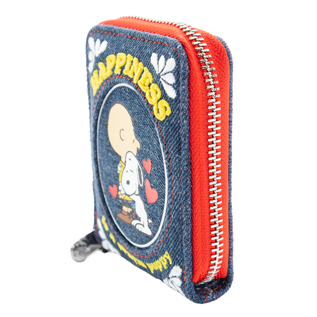 Peanuts 75th Anniversary “Happiness Is a Warm Puppy” Denim Accordion Wallet image 3