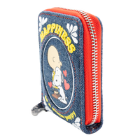 Peanuts 75th Anniversary “Happiness Is a Warm Puppy” Denim Accordion Wallet image 3