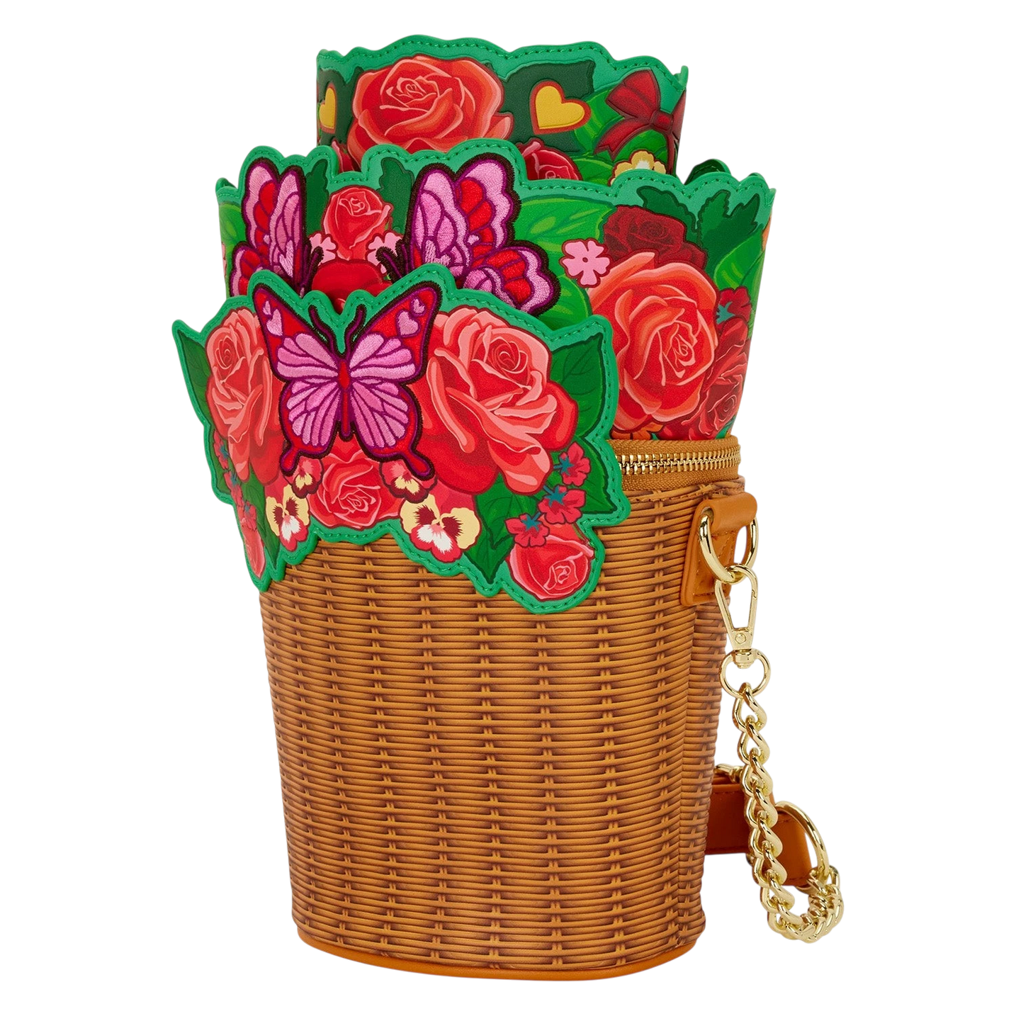 Loungefly Flower Basket Figural Crossbody image 1