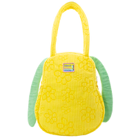 Peanuts Sherbet Spring Snoopy Head Oversized Corduroy Tote Bag image 2