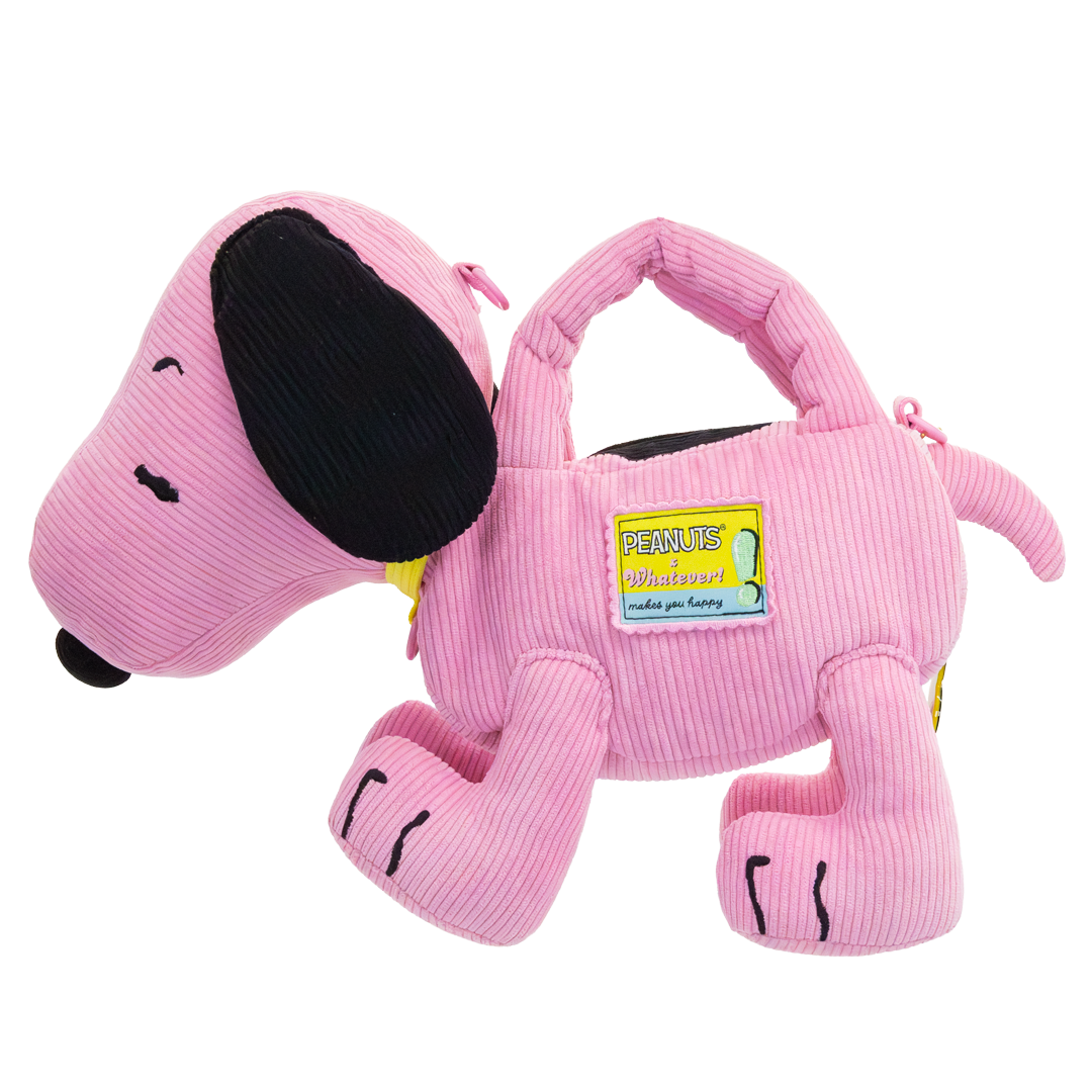 Peanuts Sherbet Spring Snoopy Figural Corduroy Crossbody Bag image 2