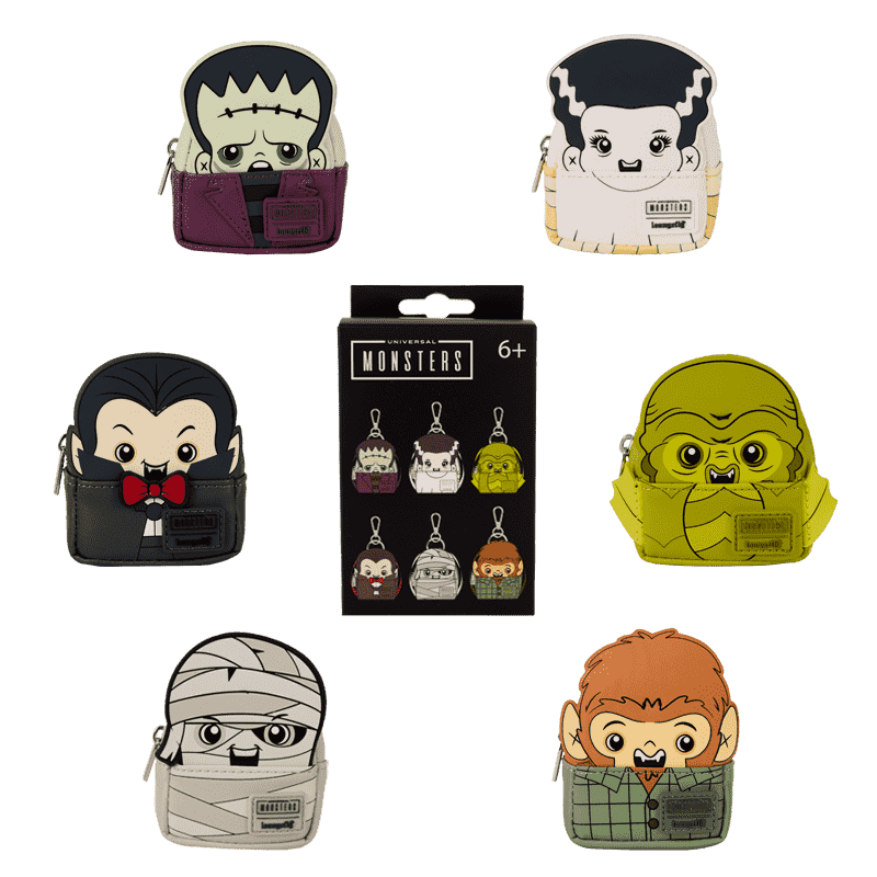 Universal Monsters Cosplay Mystery Mini Backpack Keychain Charm image 0