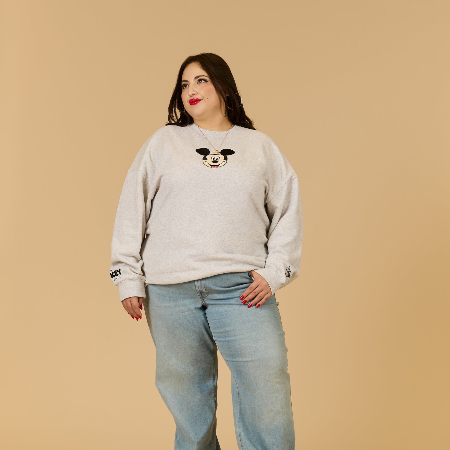 Mickey and Friends Drop Sleeve Crewneck image 1