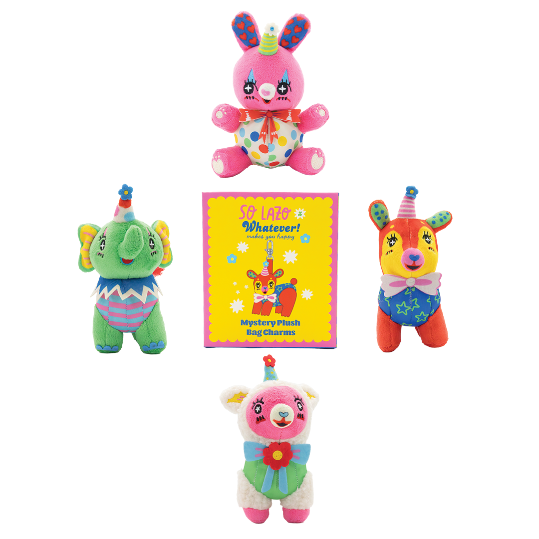 So Lazo Mystery Box Party Animals Plush Bag Charms image 1