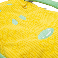 Peanuts Sherbet Spring Snoopy Head Oversized Corduroy Tote Bag image 3