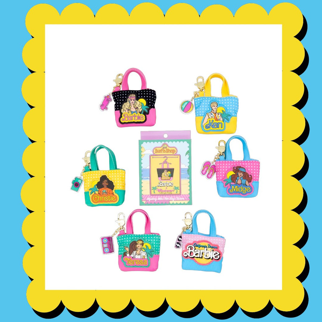 Barbie California Dreamin’ 80’s Mini Tote Bag Charms image 0