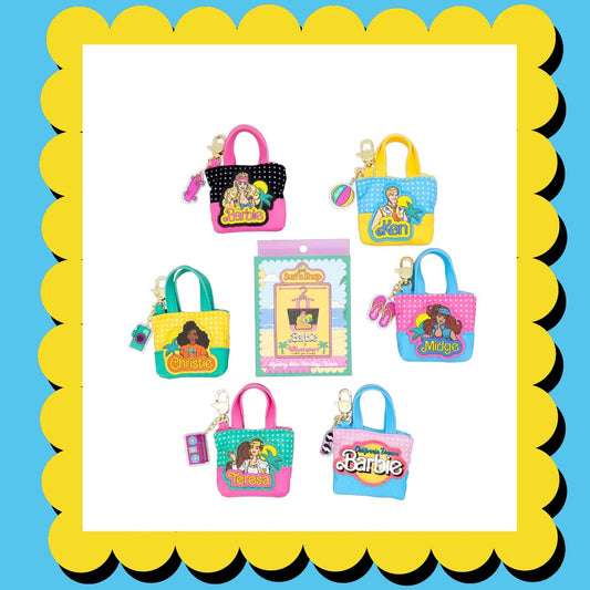 Barbie California Dreamin’ 80’s Mini Tote Bag Charms image 0