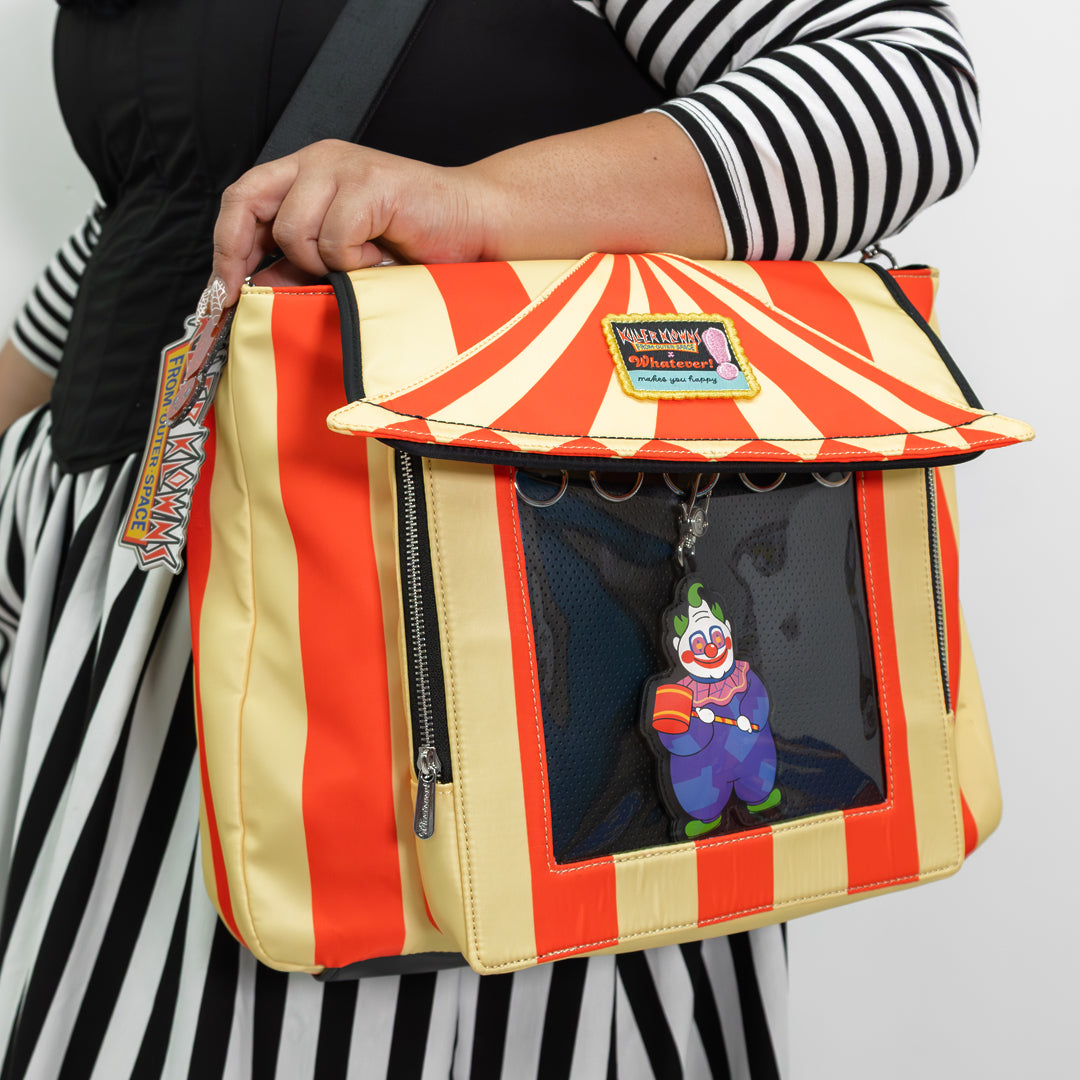 Killer Klowns From Outer Space Padded Pin Trading Tent Crossbody w/ Jumbo Charmr image 5