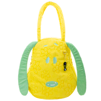 Peanuts Sherbet Spring Snoopy Head Oversized Corduroy Tote Bag image 1