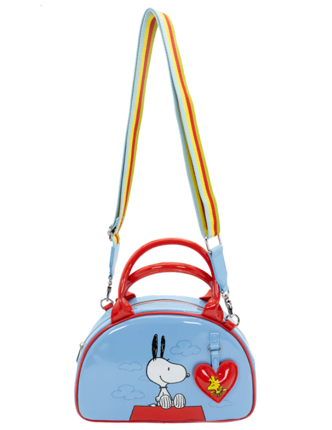 Peanuts 75th Anniversary Snoopy “Happiness Is a Good Friend” Bowler Bag image 4