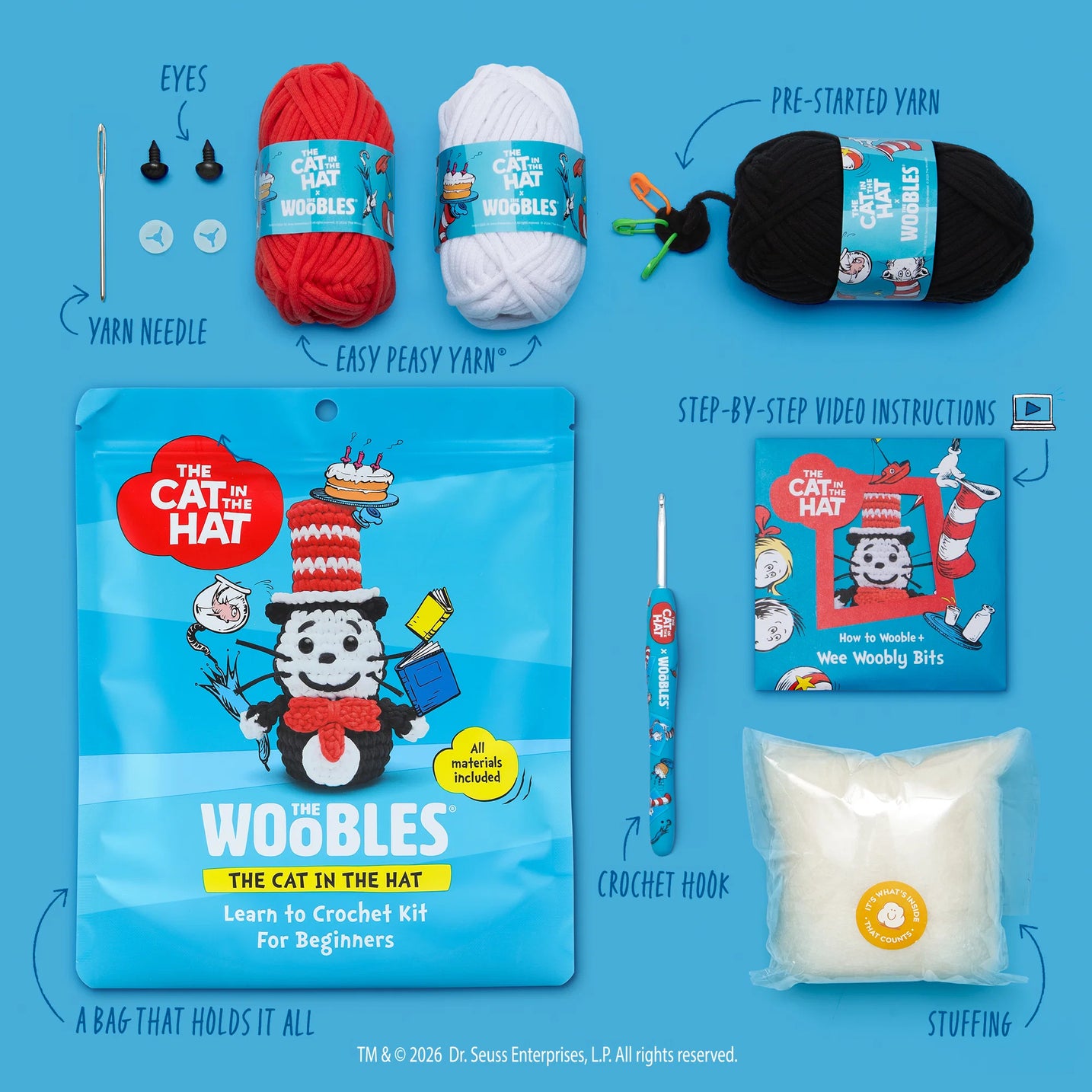 The Cat in the Hat Crochet Kit