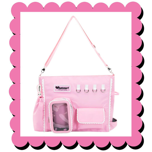 Whatever! Makes You Happy Pink Emotional Support Trinket Bag image 0