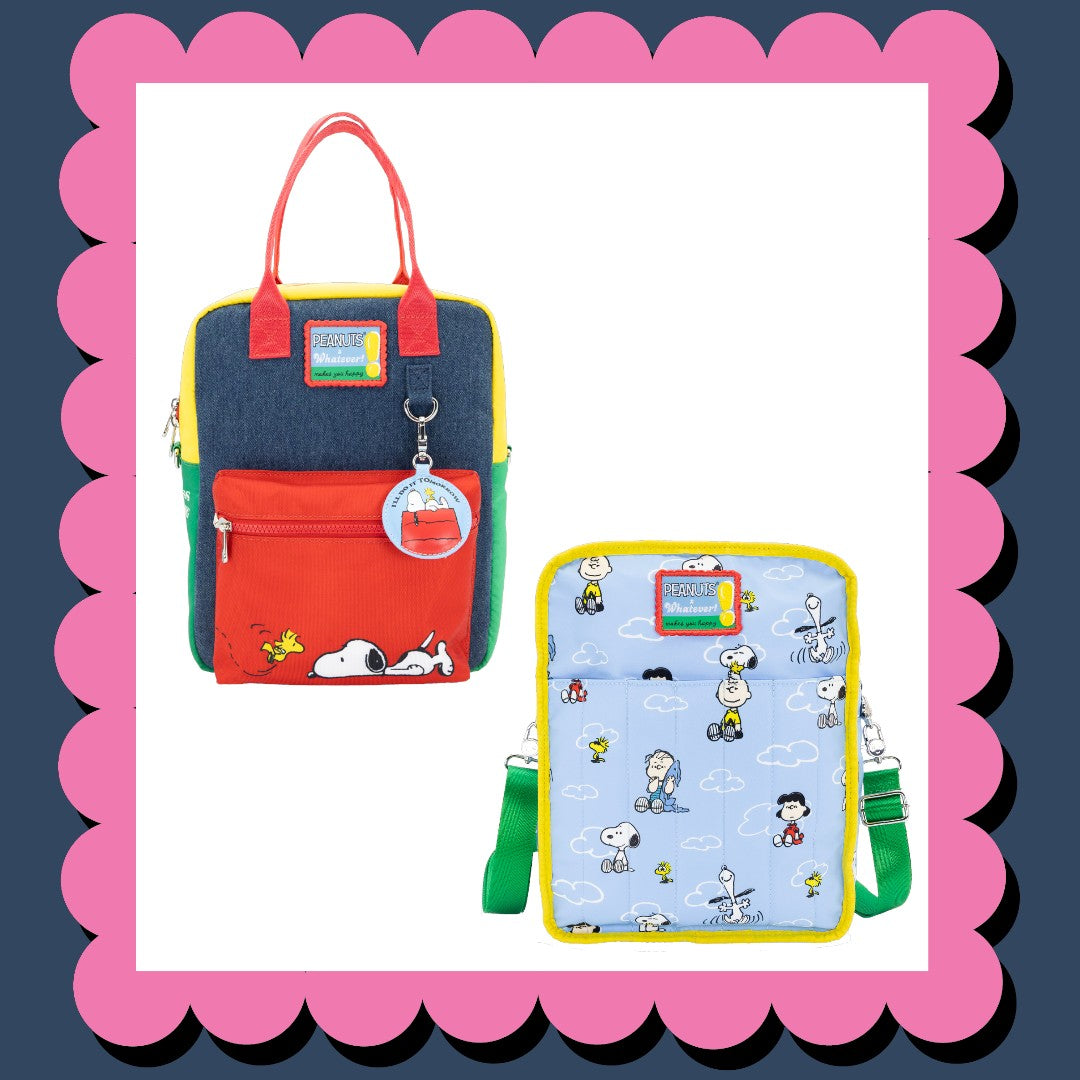 Peanuts 75th Anniversary Color Block Denim & Canvas Convertible Bag image 0