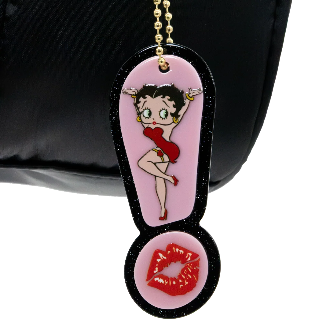 Betty Boop Head Crossbody Bag
