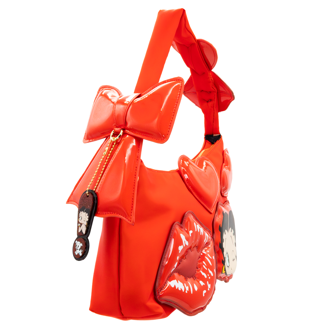 Betty Boop Padded Nylon Baguette w/ Webbing Strap image 3
