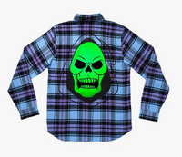 Masters of the Universe Skeletor Glow Flannel image 4