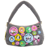Peanuts Sherbet Spring Pins and Patches Corduroy Baguette Bag image 1
