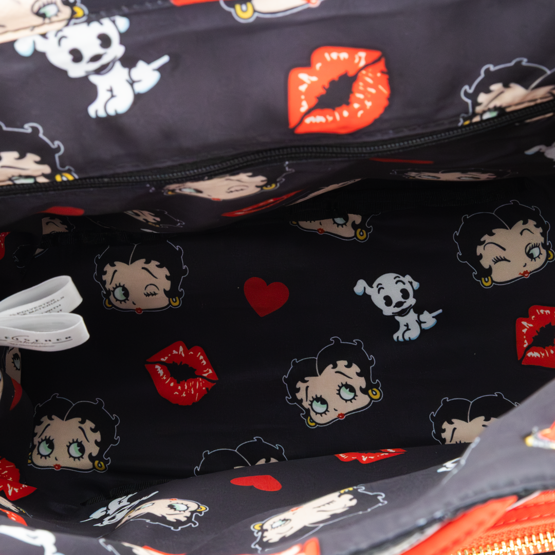 Betty Boop Quilted Heart Trinket Backpack w/ Acrylic Charms image 7