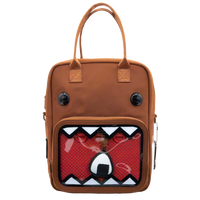 Domo Convertible ITA Square Backpack with Bag Charm