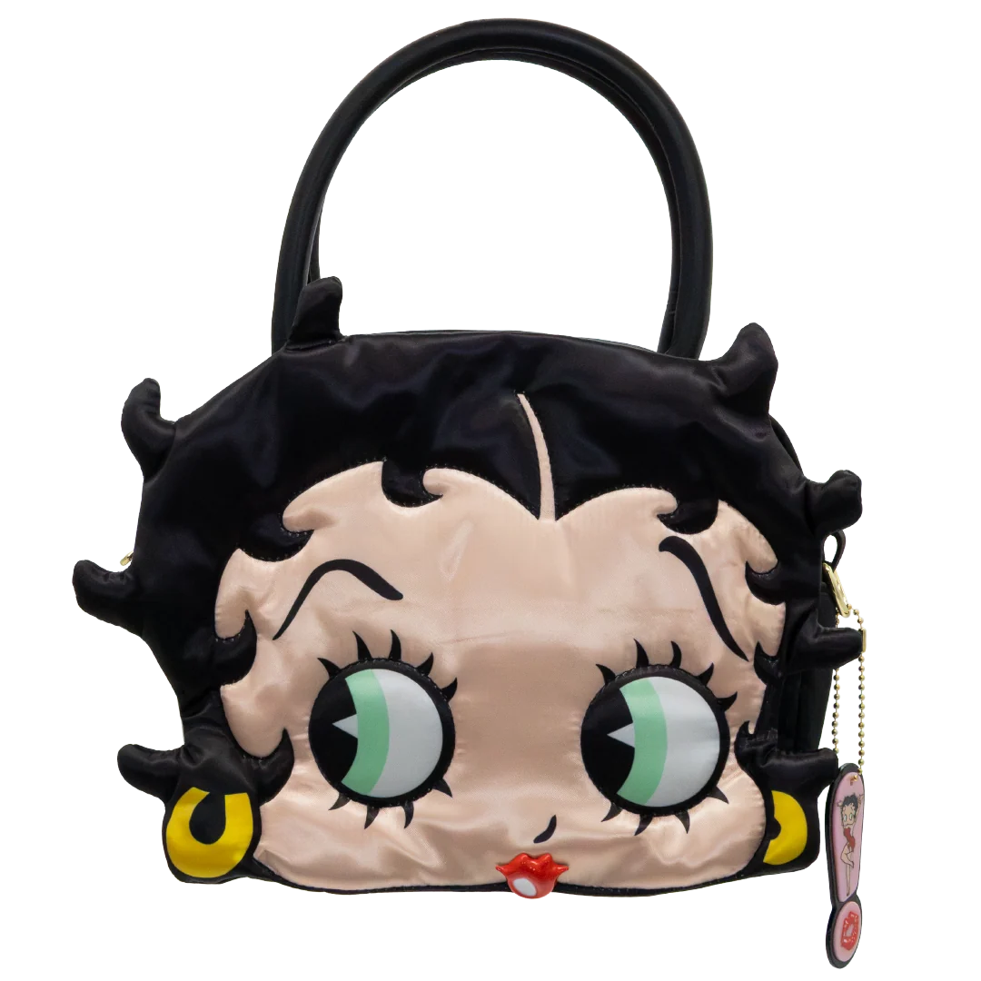 Betty Boop Head Crossbody Bag