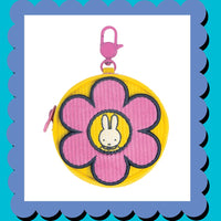 Miffy Flower Corduroy Coin Bag Charm image 0