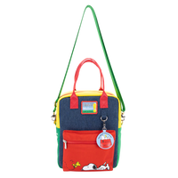 Peanuts 75th Anniversary Color Block Denim & Canvas Convertible Bag image 3