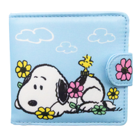 Peanuts Sherbet Spring Padded Nylon Bi-Fold Wallet image 1