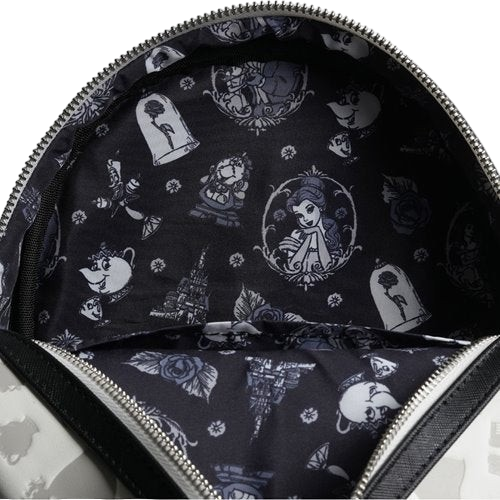Cards & Comics Connection Beauty and the Beast Belle sketch mini-backpack interior lining with character print