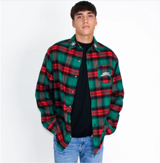 Santa Mickey Flannel image 0