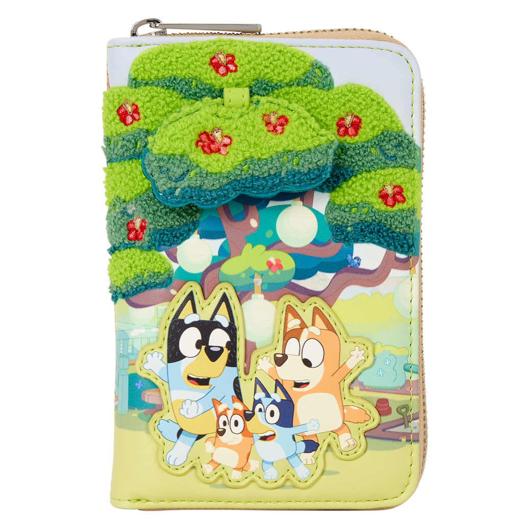 Bluey Backyard Zip-Around Wallet