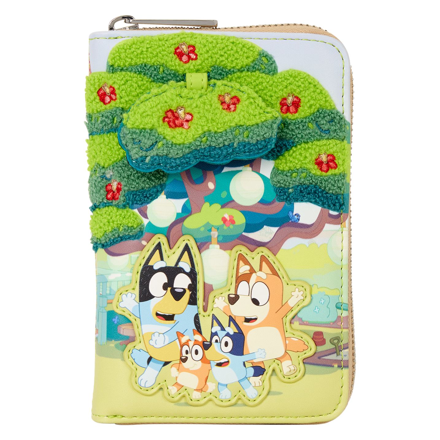 Bluey Backyard Zip-Around Wallet