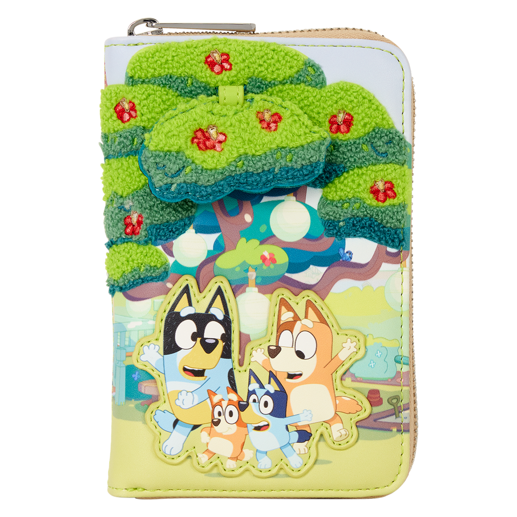 Bluey Backyard Zip-Around Wallet