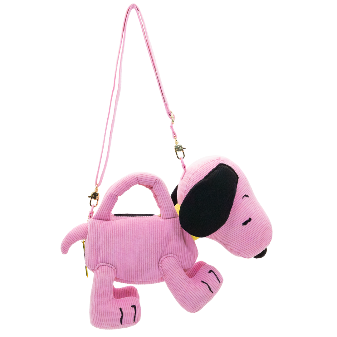 Peanuts Sherbet Spring Snoopy Figural Corduroy Crossbody Bag image 6