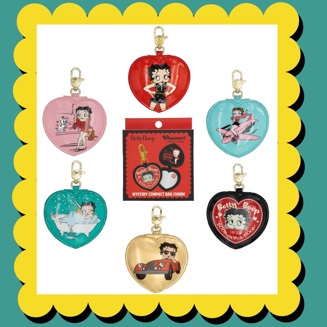 Betty Boop Mystery Box Heart Compact Mirror Bag Charms