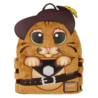 Shrek Puss In Boots Plush Cosplay Mini Backpack image 0