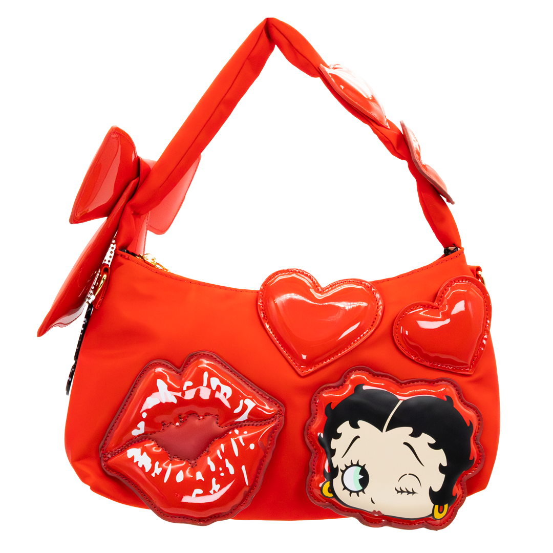 Betty Boop Padded Nylon Baguette w/ Webbing Strap image 2