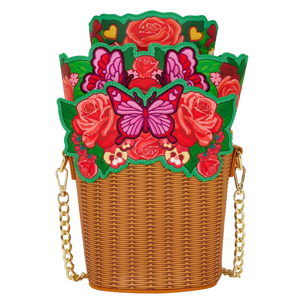 Loungefly Flower Basket Figural Crossbody image 0