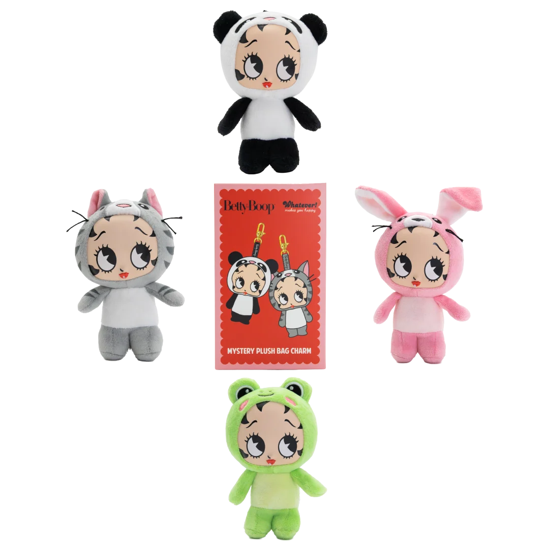 Betty Boop Mystery Box Silicone Face Plush Bag Charms